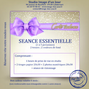 Carte cadeau séance Essentielle Lambersart