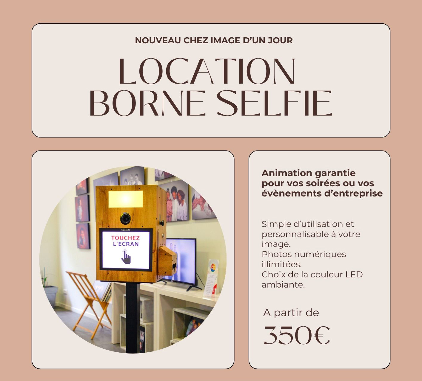 Location Photo Booth Lille, Location borne selfie Lille, borne selfie Lambersart, borne selfie Lille