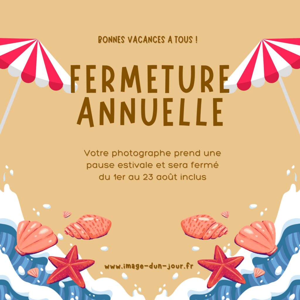 Congés annuels 2025 Studio Image d'un Jour Lambersart