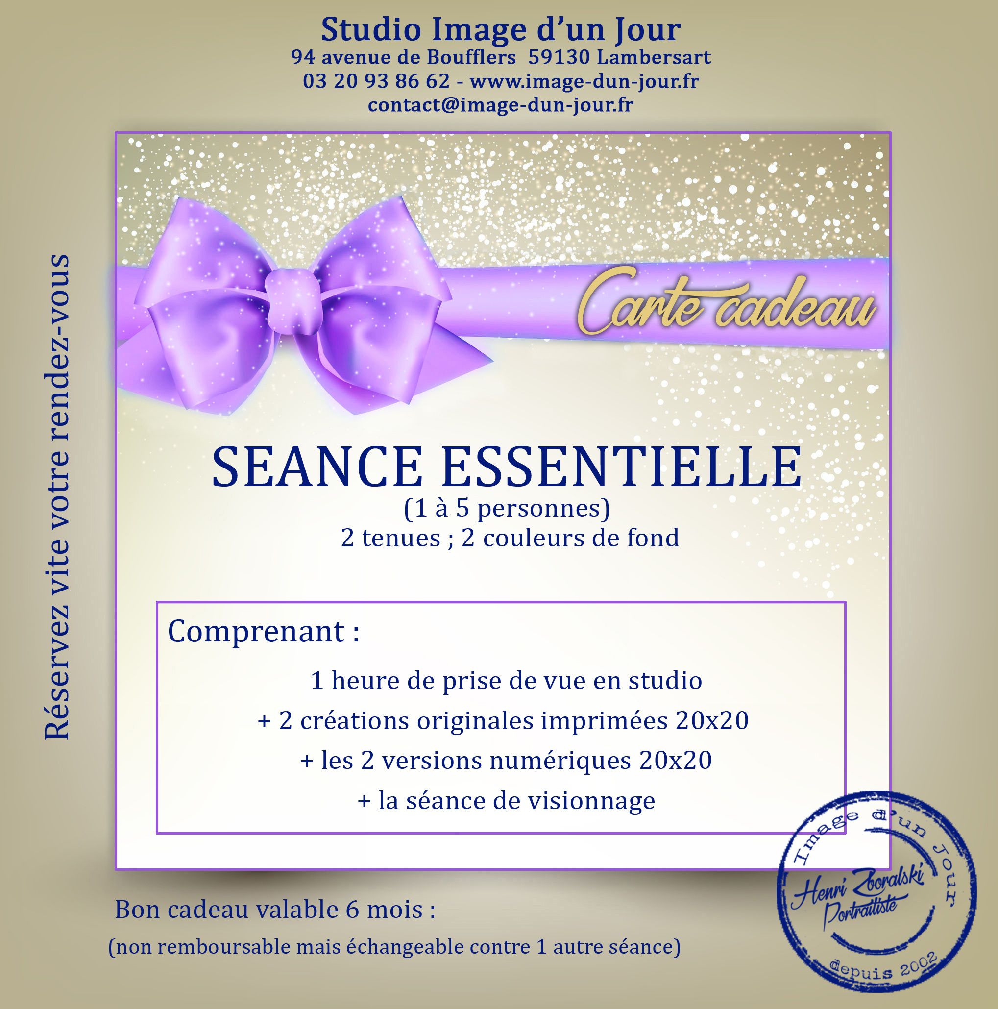 Carte cadeau séance Essentielle